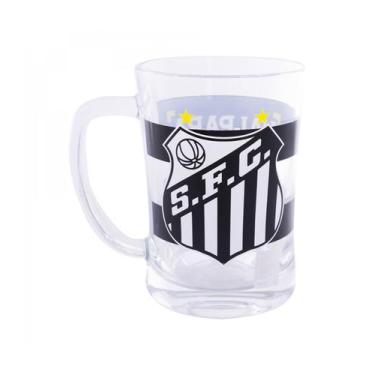 Imagem de Caneca de Vidro 660ml Santos FC