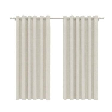 Imagem de Cortina em Linho Decorativa 400 X 250 Cm Flat Natural - Belchior