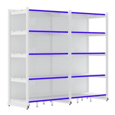 Imagem de Rack Fit Parede 1 Inicial E 1 Continuação 2,02X0,90X0,60 5 Bandejas Am
