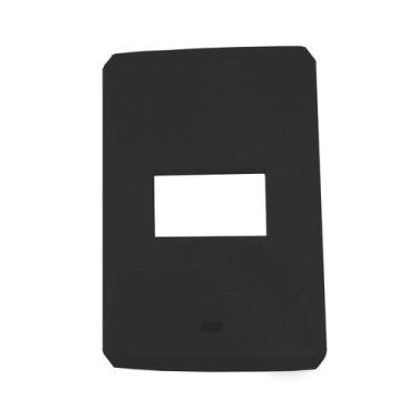 Imagem de Placa Horizontal 1 Posto 4X2 Negro Piano Step N43711-Np Abb