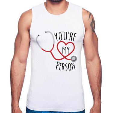 Imagem de Regata You're My Person Coração - Foca na Moda, Branco, G