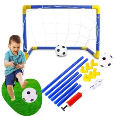 Imagem de Mini Trave Golzinho Gol Brinquedo Para Jogar Futebol Infantil Plástico