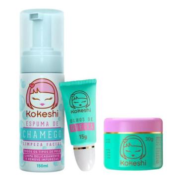 Imagem de Kit Hidratação e Limpeza Facial Kokeshi Todo Tipo de Pele - Kokeshi Co