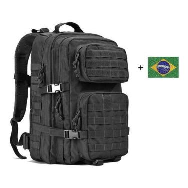 Imagem de Mochila Tática Impermeável 50 Litros - Tem Tudo OnLine, Preto