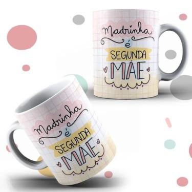 Imagem de Caneca Xícara Personalizada Madrinha Segunda Mãe Padrinhos Batizado Po