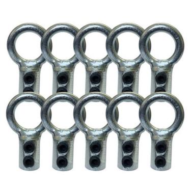 Imagem de Terminal de Reparo Argola Cabo de Aço Academia 10 Unidades - FamaFit