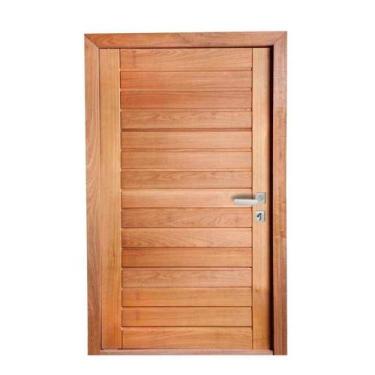 Imagem de Porta Completa AD01 em Madeira Maciça Tauari - Mapaf, 60cm x 210cm