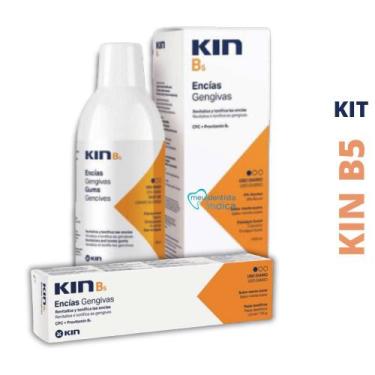 Imagem de Kit KIN B5  Enxaguatório 500ml + Creme Dental 155g  Cuidados Gengivais