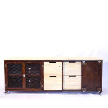 Imagem de Rack Para Tv Central Park - Estilo Industrial Em Ferro - Seu Bento Mob