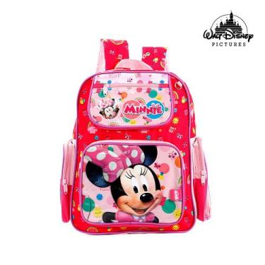 Imagem de Mochila Escolar Infantil Minnie Mouse Disney De Costas - Toys 2U