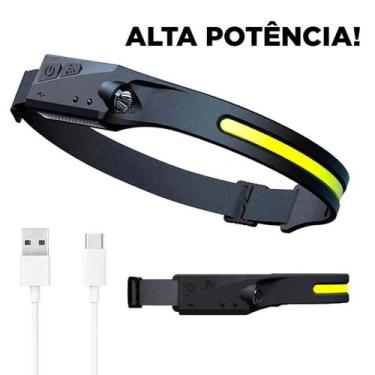 Imagem de Farol Lanterna De Cabeça Led Super Forte Resistente Água Usb - GENZO