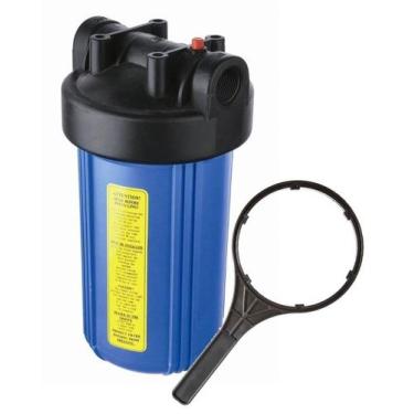 Imagem de Carcaça Azul de 10" De Altura Big c/ Chave - Conexão 3/4" - Pure Tec