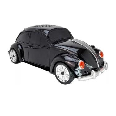 Imagem de Caixa de Som Bluetooth Portátil Miniatura de Fusca (Preto) - PONTO DO 