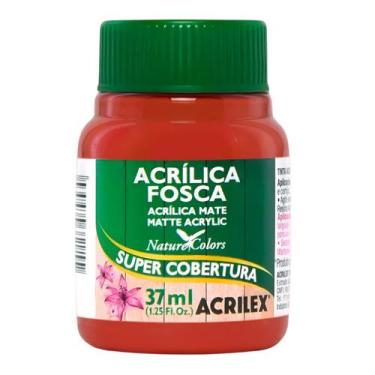 Imagem de Tinta acrilica fosca 37ml acrilex escolha a cor, 507 - VERMELHO FOGO