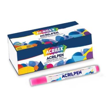 Imagem de Caneta Marcador Para Tecido Acrilpen Unidade - Acrilex, ROSA