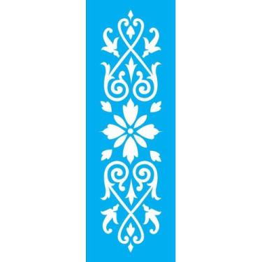Imagem de Stencil Opa 10 x 30 cm - Arabesco Folhas I - 736 - Opa Criando Arte