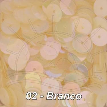 Imagem de Paetê Irisado - 8mm - Artesão do brilho, 0002 BRANCO