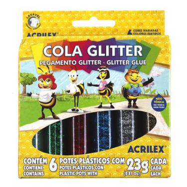 Imagem de Cola glitter 23g 6 cores acrilex