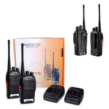 Imagem de Kit 2 Rádio Comunicador Walk Talk Baofeng 777s 16 Canais Alcance 12 Km