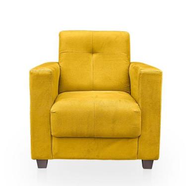 Imagem de Poltrona Cadeira para Sala Confortável Reforçada Veneza Suede - BelarS