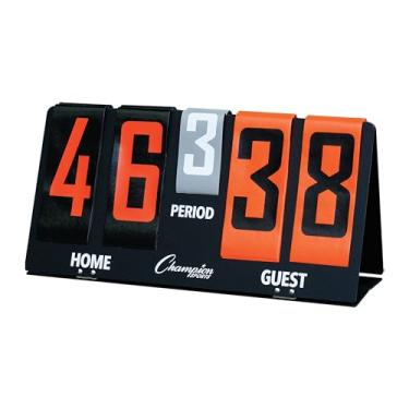 Imagem de Champion Sports Placa/timer Deluxe flip-A-score Board/timer, tamanho único, laranja negrito