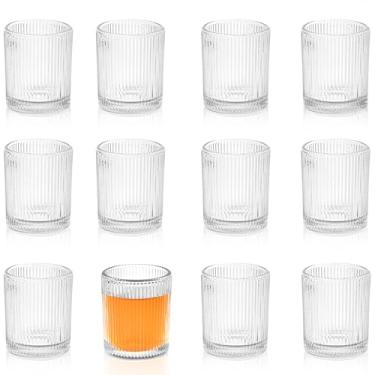 Imagem de Icesip Copo de shot, conjunto de 12 mini copos de shot de 85 g, conjunto de copos vintage chiques, copos de shot fofos, pequenos para vodca, uísque, tequila, expresso, bebidas espirituosas e licores