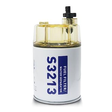 Imagem de DZFST.FI Filtro Separador de Água de Combustível S3213 Compatível com Motor de Popa Marinho Mercury Yamaha Racor Sierra Engine Boat 10 Micron, Substitui # 35-60494-1, S3213, 18-7932-1, 18-17928, 35-80
