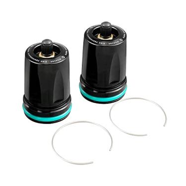 Imagem de NICECNC Tampas de extremidade de substituição de tanque de suspensão de nitrogênio preto de alta capacidade compatíveis com amortecedores da série FOX ou amortecedores UTV com um corpo de reservatório