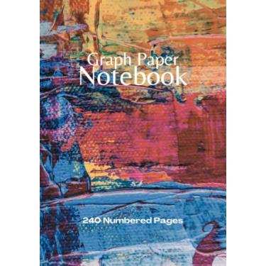 Imagem de Executive Graph Paper Notebook: Project Workbook with 240 Numbered Pages Quad Ruled 5 x 5 Graph Paper | 7" x 10" Executive Size | PLUS 20 Lined Pages | For Ideas, Notes, Sketches