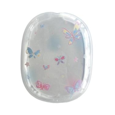 Imagem de QYFZXLV Capa de fone de ouvido para Airpods Max, linda capa protetora à prova de choque antiqueda, capa de fone de ouvido Bluetooth sem fio (borboleta)