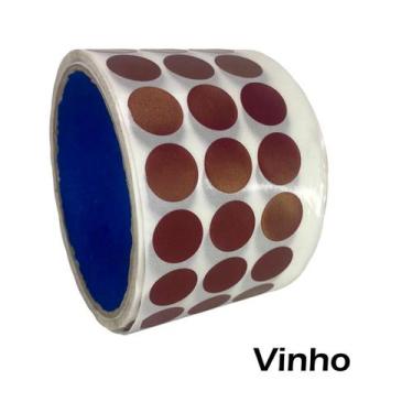 Imagem de Etiqueta Adesiva Autocolante Colorida 15x15mm ideal para organização d