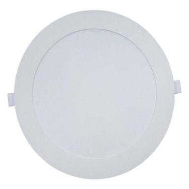 Imagem de Painel Plafon Led de Embutir Modaza Redondo 18W, Branco 6500K
