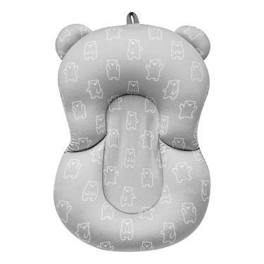 Imagem de Almofada De Banho Para Bebê Ursinho Cinza Buba Banheira