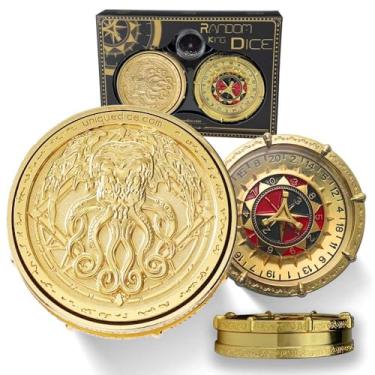 Imagem de Random King Dice Spinner Dice Metal DND Dice Set 7-in-2 Dual-Spin Wheels Dice Set Unique Dice Spinner Goblins Metal D&D Dice for Dungeons and Dragons DND Gifts- Dice King