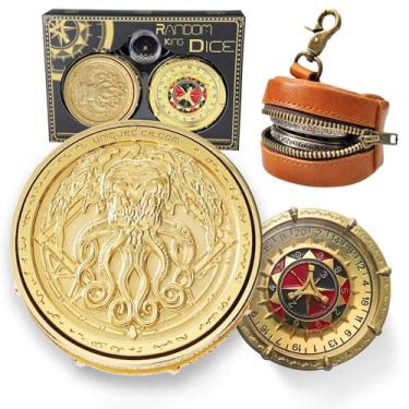 Imagem de Unique Dice Roulette Dice Metal Dice Set Mechanical Dice Spinner DND Roller D&D Dice Dice Spinner Dice D20 D6, D8, D10, D12 for Dungeons and Dragons Wheel Roller collectable TRPG