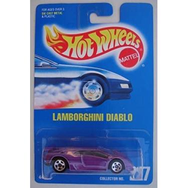 Imagem de HOT WHEELS PURPLE LAMBORGHINI DIABLO #227 5SPOKE ALL BLUE CARD