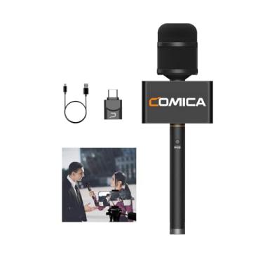 Imagem de COMICA Revo S Microfone de Repórter sem fio Compatível com Windows, Mac OS, Suporte One-Key Denoise com Cápsula de Microfone Condensador de 14 mm para Smartphone para Podcasting, Reportagem, Entrevist