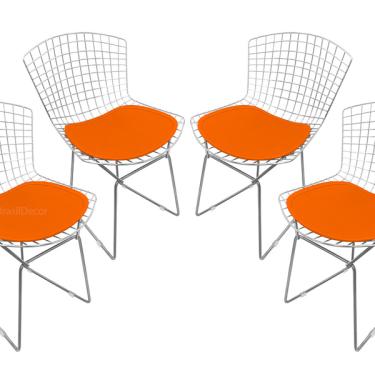 Imagem de Conjunto Com 4 Cadeiras Bertoia Aço Inox Com Assento - Várias