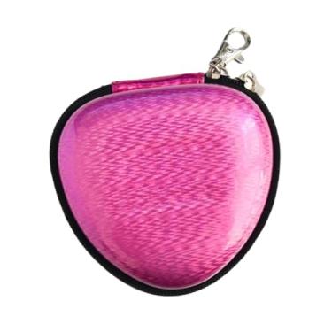 Imagem de oshhni Organizador de caixa de tênis de mesa Presente Profissional Stylish segura 3 bolas leves com zíper estojo prático bolsa de bola de pingpong, Rosa