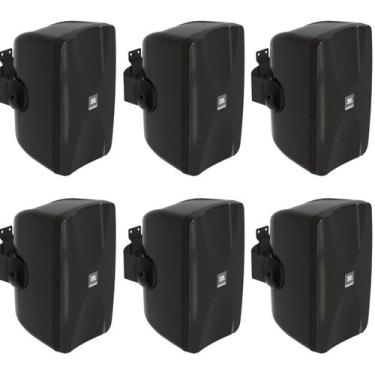 Imagem de Kit 6 Caixa Som Ambiente Passiva Jbl Control Sa6 100w Preta