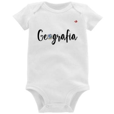 Imagem de Body Bebê Geografia - Foca na Moda, Branco, G