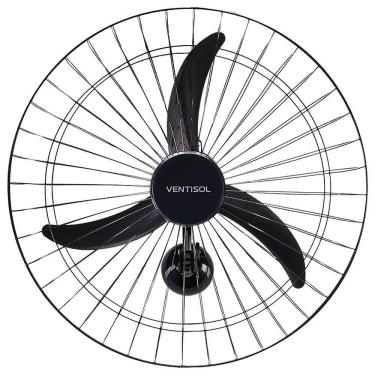 Imagem de Ventilador de Parede Grade Aço 60cm 200W Bivolt Preto Ventisol