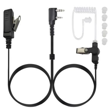 Imagem de HELETUL Fone de ouvido Walkie Talkie com microfone para Baofeng Betch Retevis Kenwood Arcshell uv-5r uv-5g gm-15 bf-888s bf-f8hp rt68 rt22 rt21 rt27 rt19 h777 15 nx5300 nx13000 ar-5 ar-5 ar-6