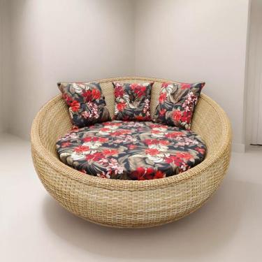 Imagem de Poltrona chaise Canoa Área Externa Maui vermelho - Varanda Moveis Colo