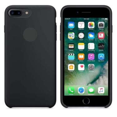 Imagem de Capa Capinha Para iPhone 7 Plus 8 Plus + Película Preta 3D