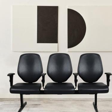 Imagem de Cadeira Longarina para Escritório 3 Lugares Amor - C.R.A. MOVEIS