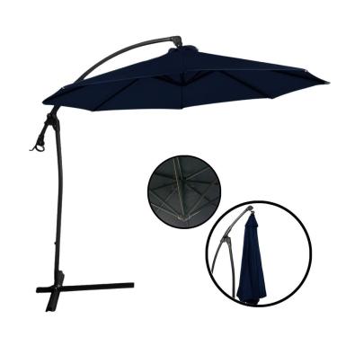 Imagem de Ombrelone Suspenso Importway 3M + Base de Apoio Estilo Dubai, Buzios, Mor, Bel, Revomax...