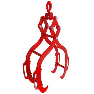 Imagem de Toriexon Pinças de toras de 81 cm, 4 garras serrilhadas, garra de madeira com design de garra de águia, pinças de madeira para serviço pesado, capacidade de elevação de 1,224 kg para caminhões,
