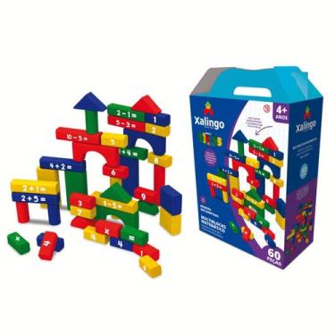 Imagem de Multiblocos matemático com 60 peças - xalingo - 54732, U
