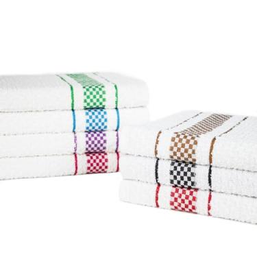 Imagem de Kit 06 Pano de Prato Atoalhado Felpudo Malta 370g/m² Premium 100% Algodão - Sortido